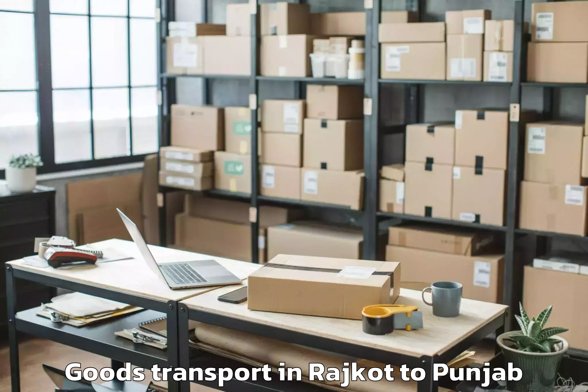 Book Rajkot to Mukerian Goods Transport